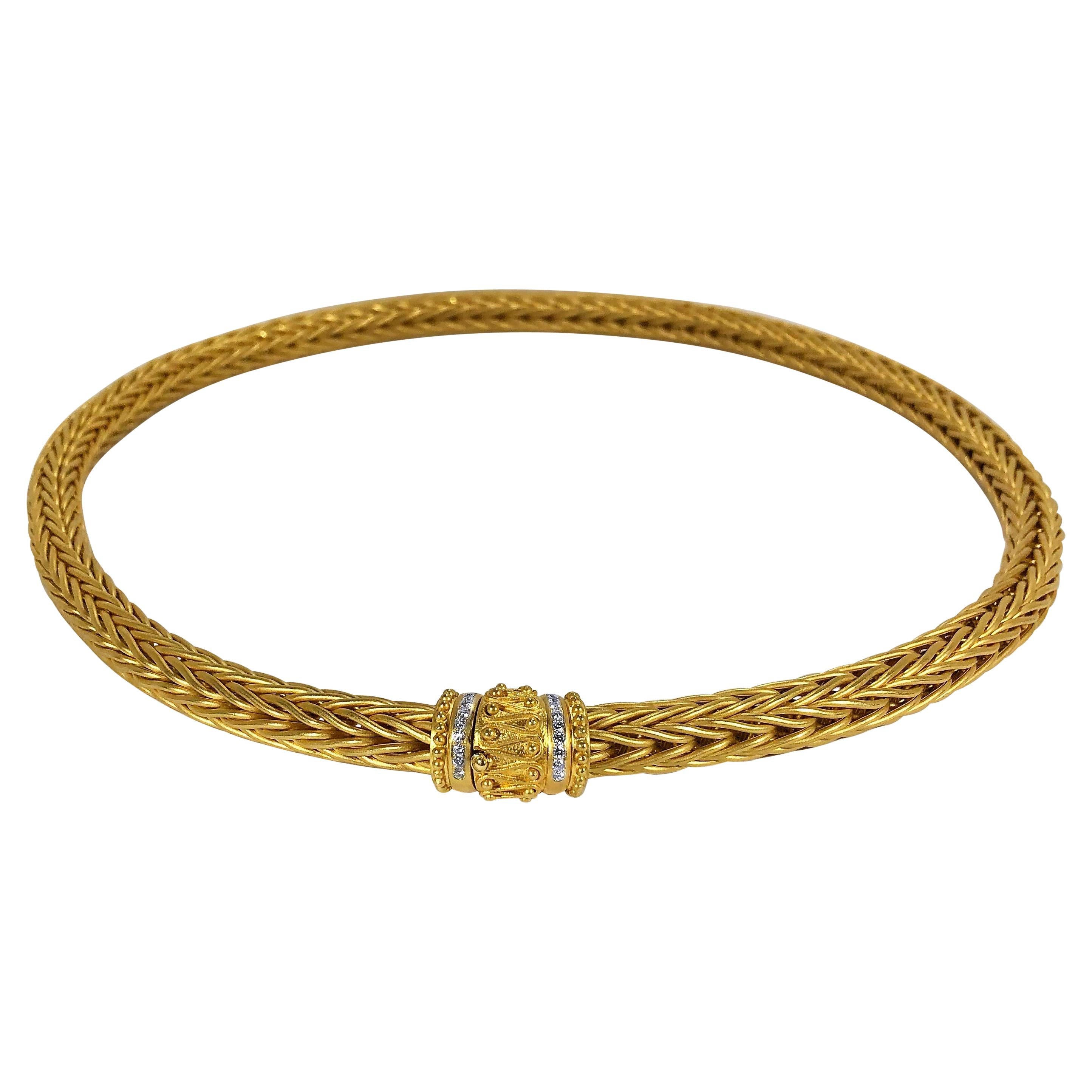HARDWEAR DOUBLE LINK PEDANT PINK GOLD NECKLACE main image 0