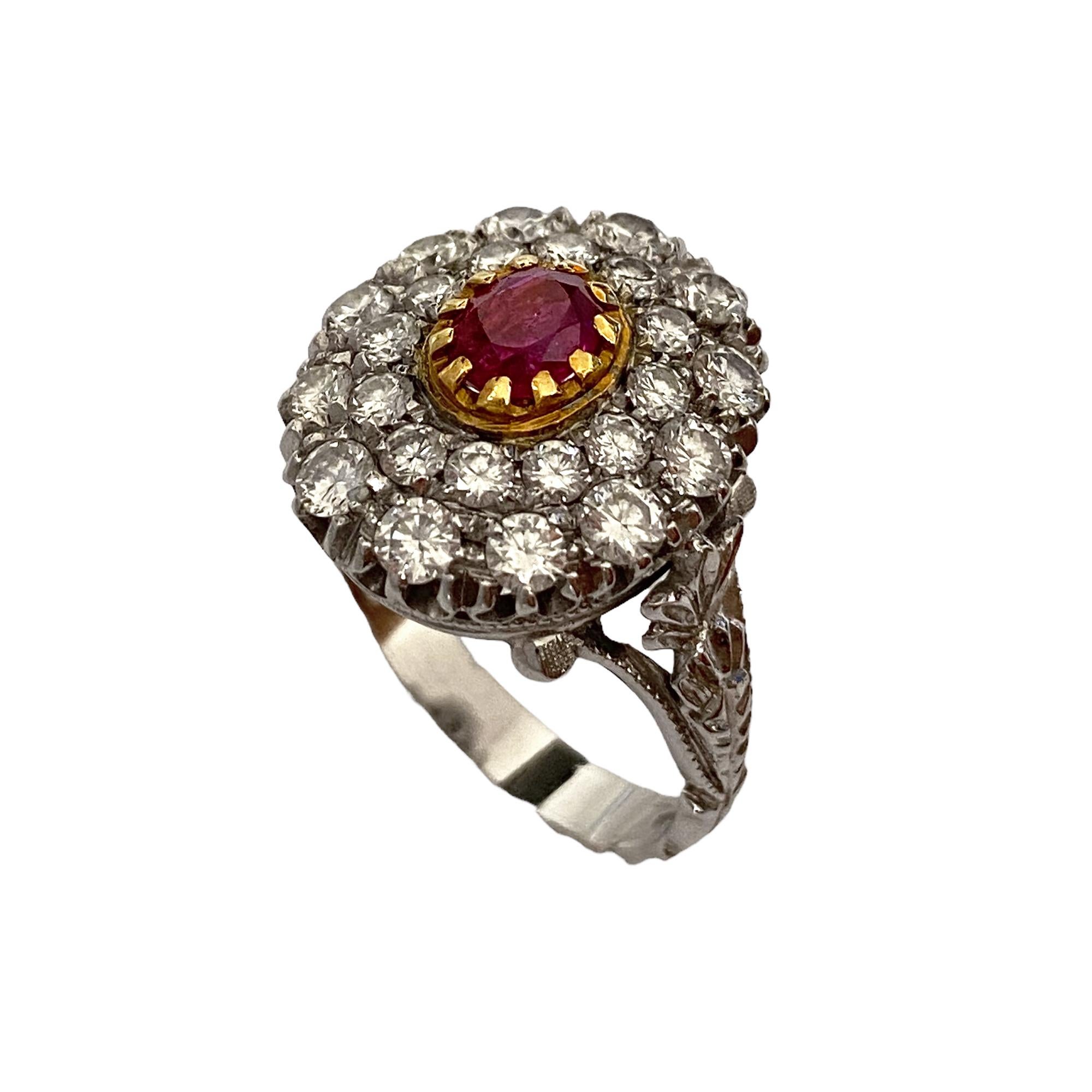 vintage natural ruby ring