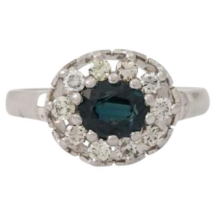 Klassischer Ring mit Pailin-Saphir im Angebot