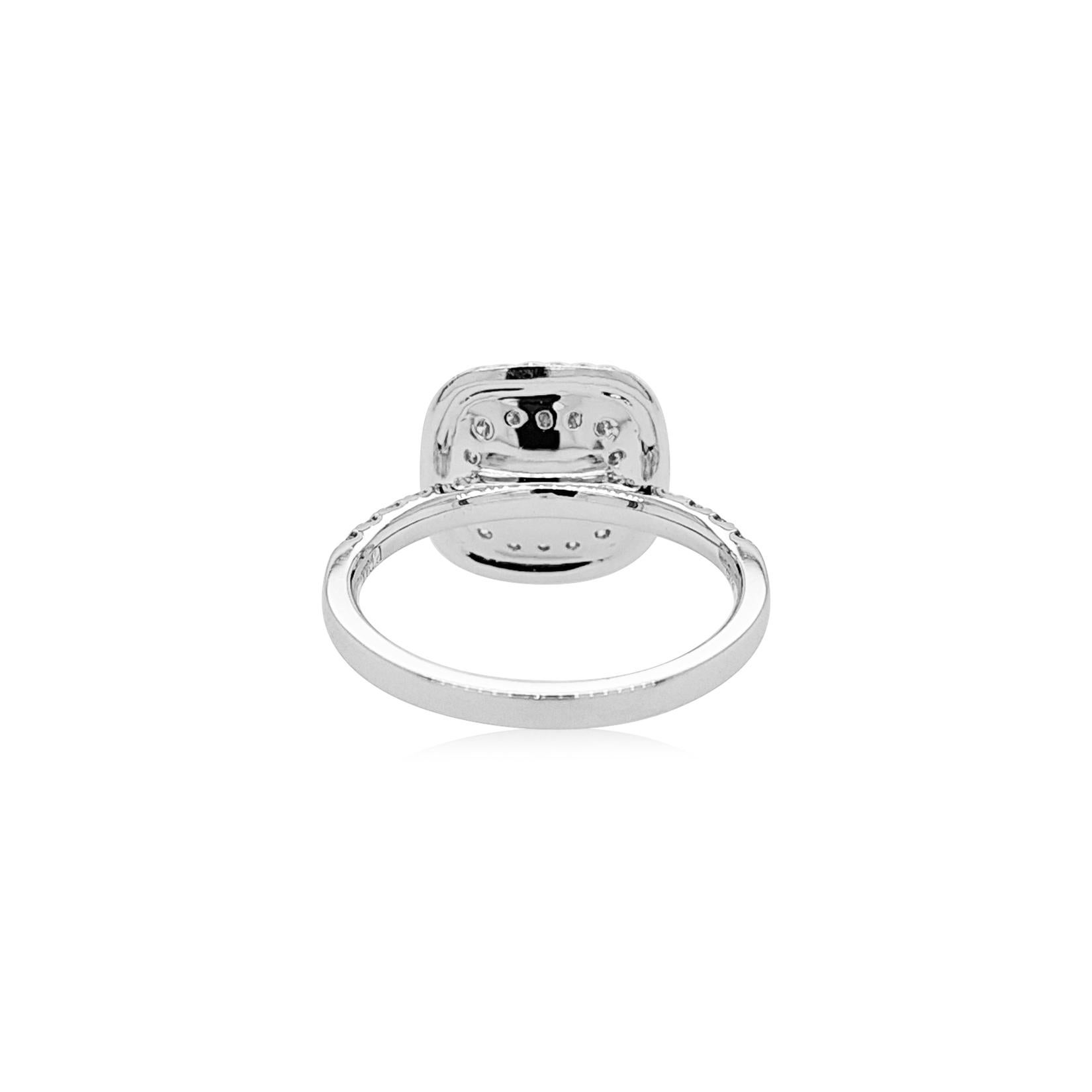 Classic Ring mit Pink Diamonds im Rundschliff und weißen Diamanten, aus Platin (Zeitgenössisch) im Angebot
