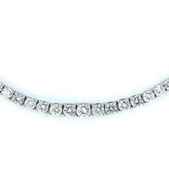 Classic Rivière Diamond Necklace in 18K White Gold by Bucherer