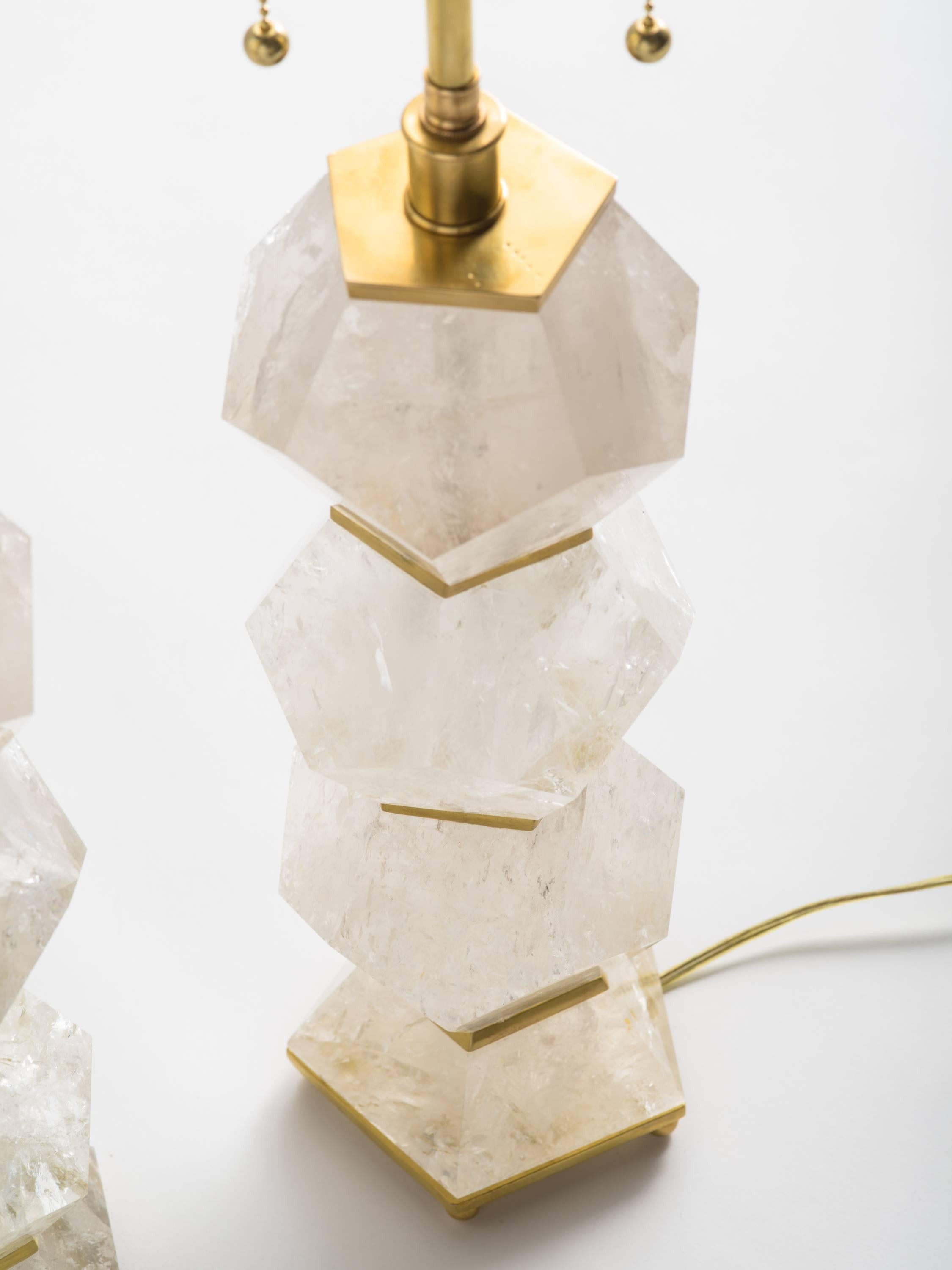 Lampes Classic Rock en cristal de quartz - 