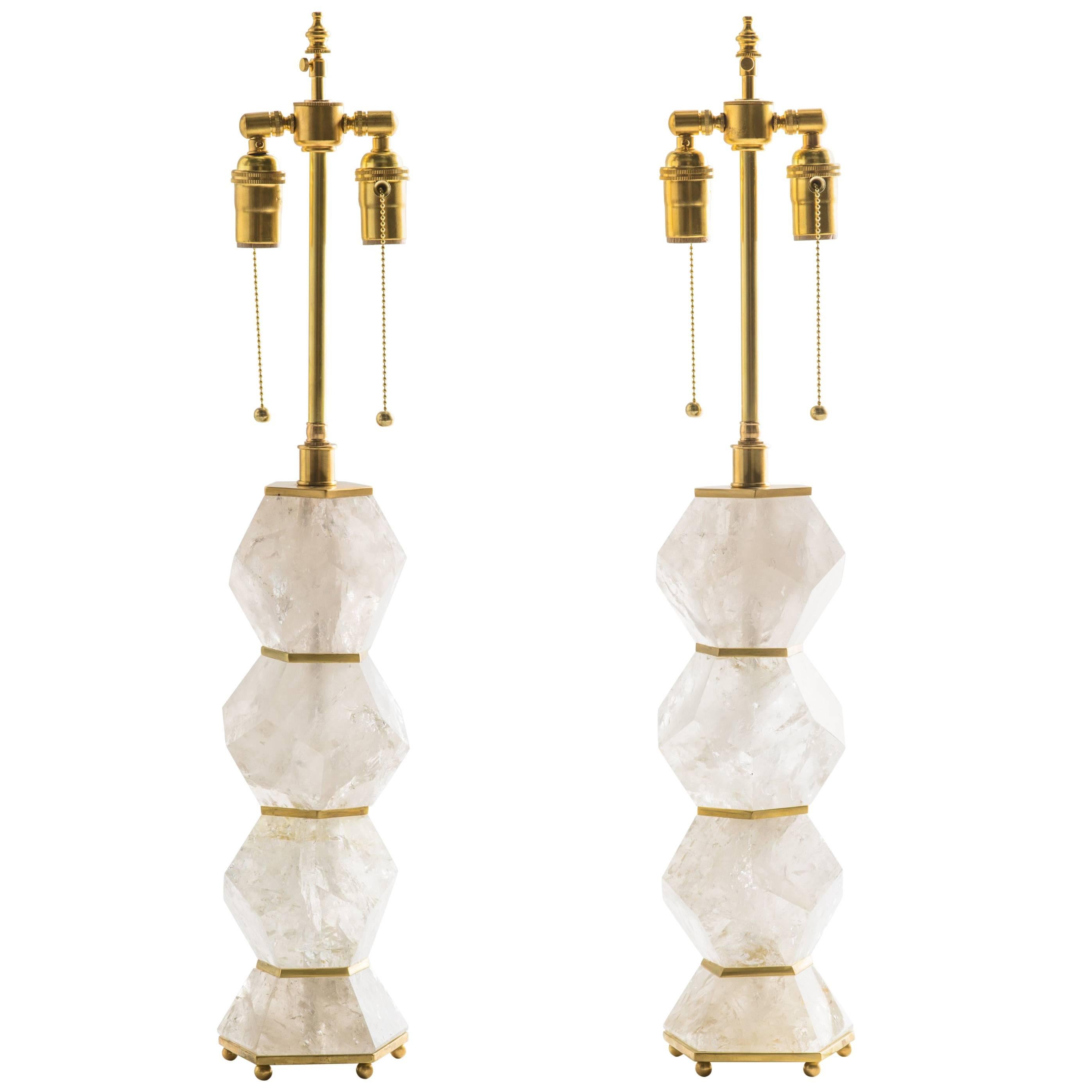 Classic Bergkristall-Quarz-Lampen - "Eon Collection" im Angebot