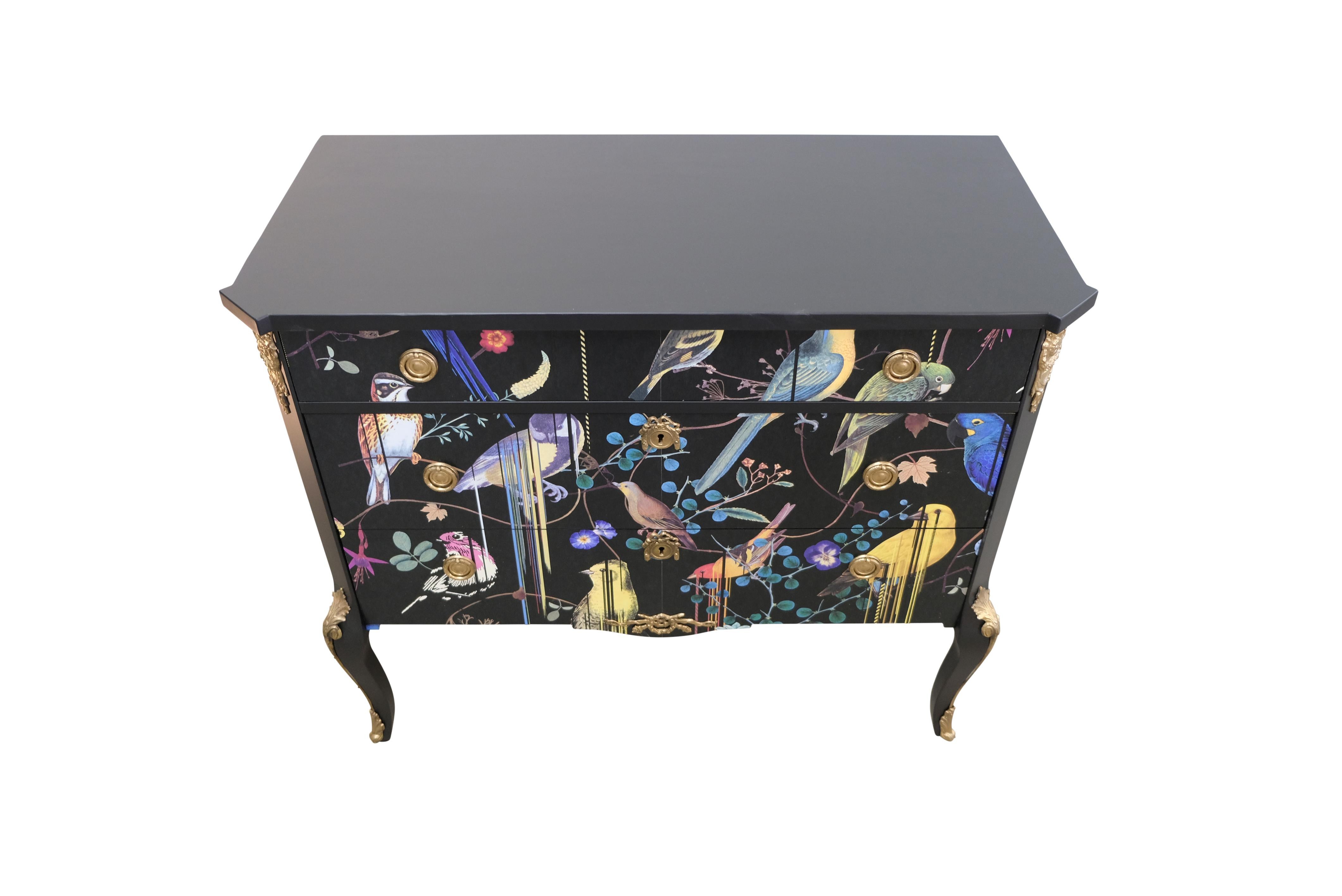 European Classic Rococo  Style Chests with Christian Lacroix Design
