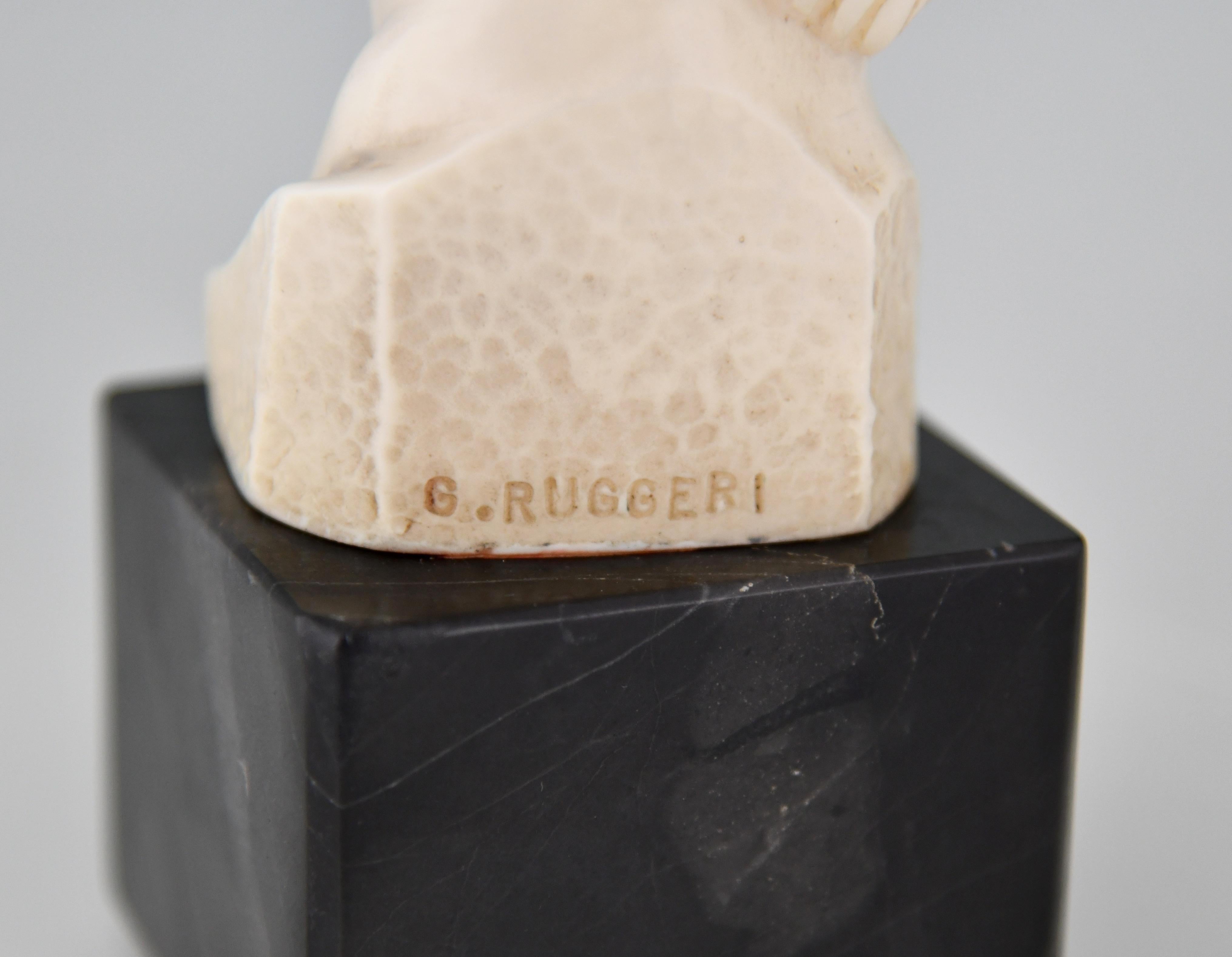 Klassische römische Skulptur Büste von David von Ruggeri Italien (Marmor)