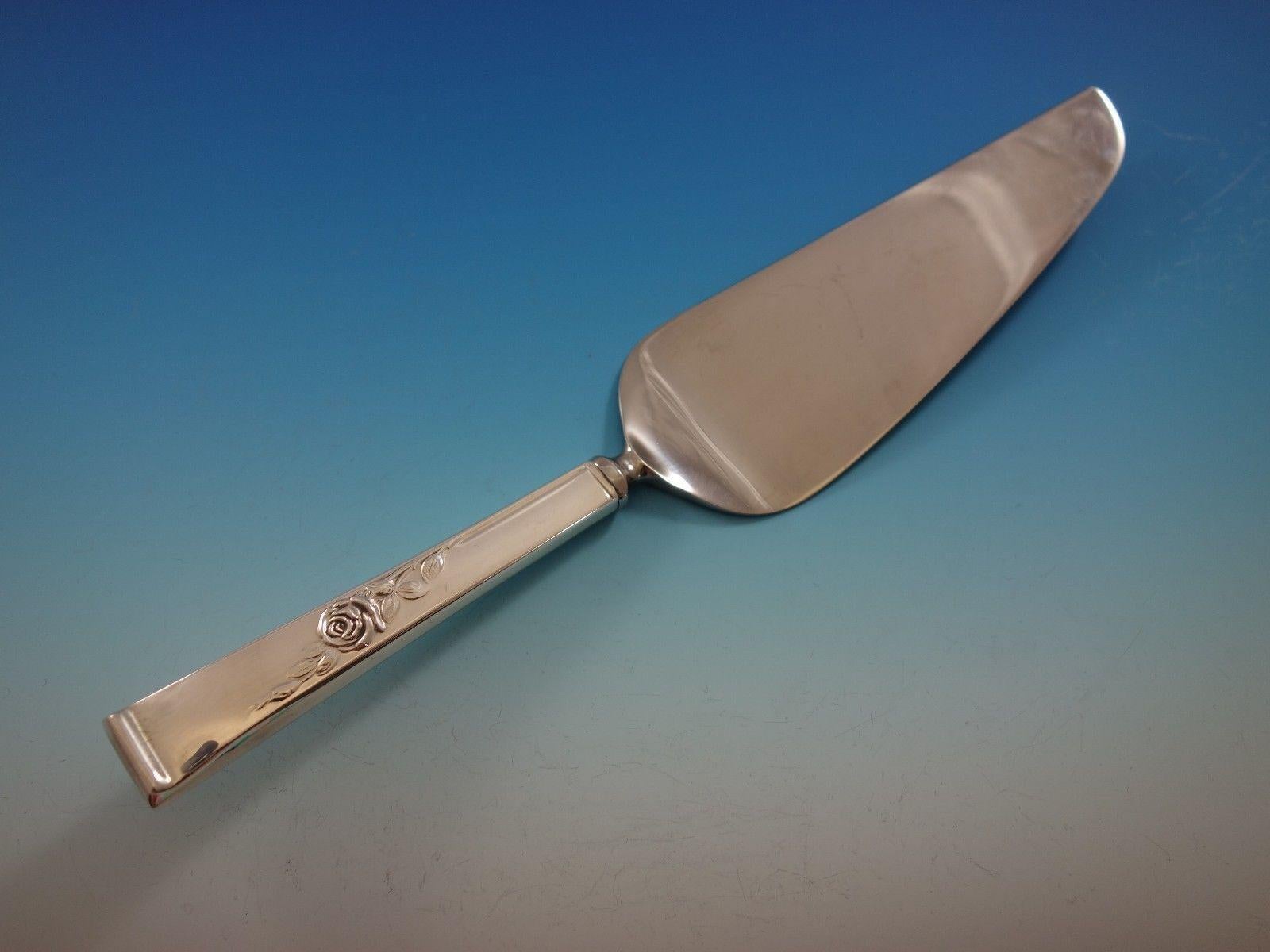 Ensemble de couverts en argent sterling Classic Rose par Reed and Barton 8 personnes 42 pièces en vente 6