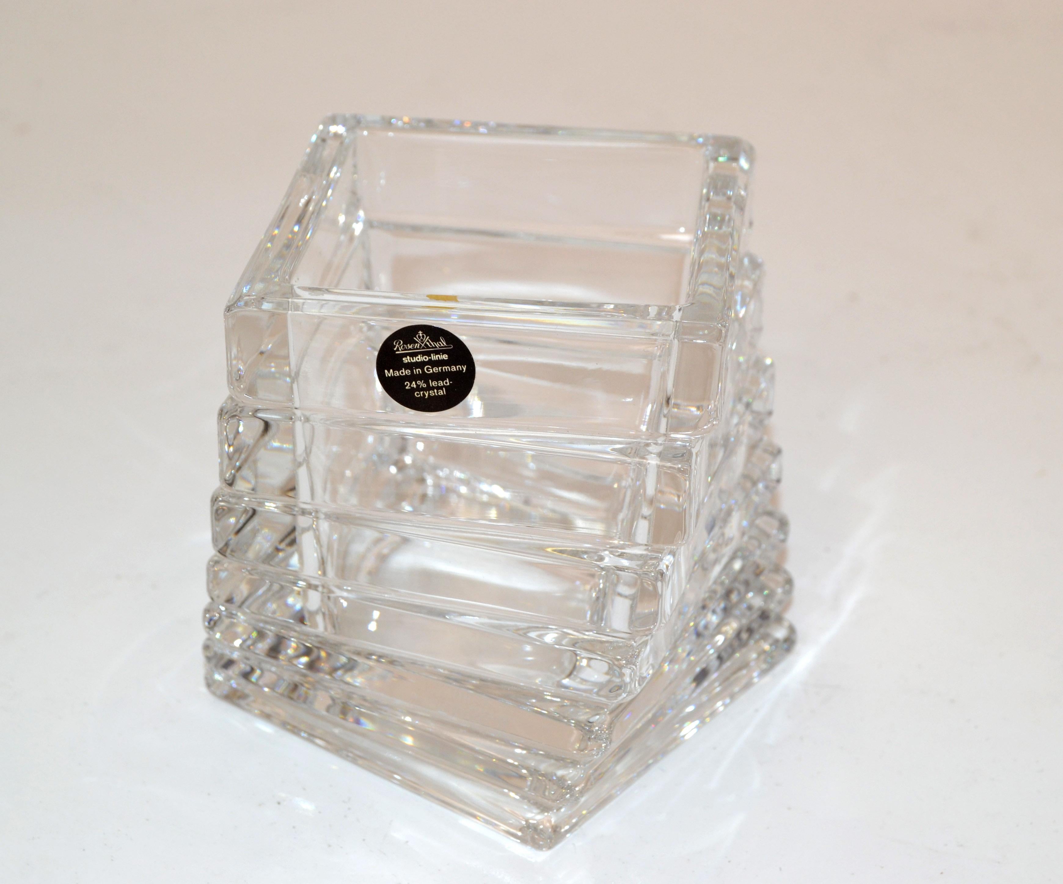 rosenthal crystal candle holders