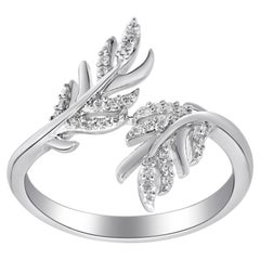 Anillo clásico de plata de ley 925 con diamante blanco talla redonda de Smithsonian
