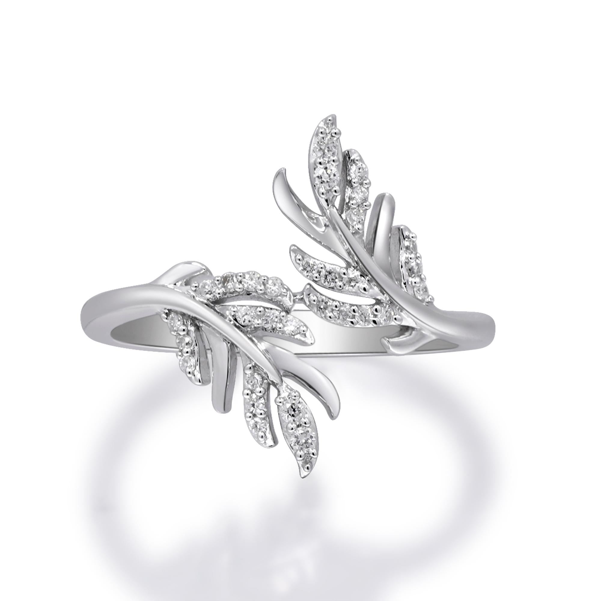 Stunning, timeless and classy eternity Unique Ring. Decorate yourself in luxury with this Gin & Grace Ring. The 925 Sterling Silver jewelry boasts with Round-cut (30 pcs) 0.13 carat White Diamond accent stones for a lovely design. This Ring is