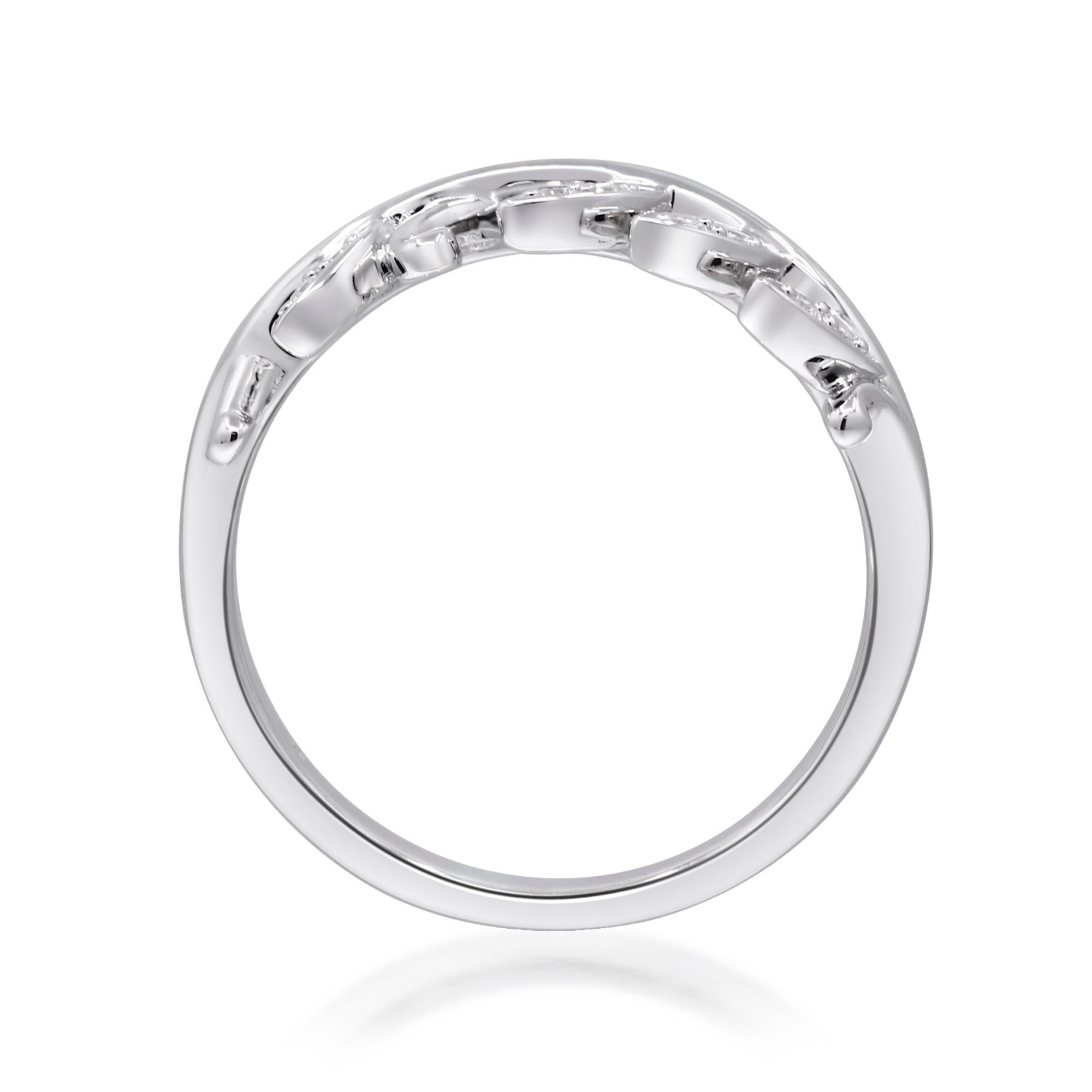 Classic Round-Cut White Diamond 925 Sterling Silver Ring by Smithsonian Neuf - En vente à New York, NY