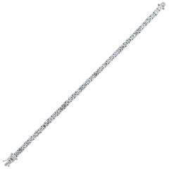 Classic Round Diamond Gold Tennis Bracelet