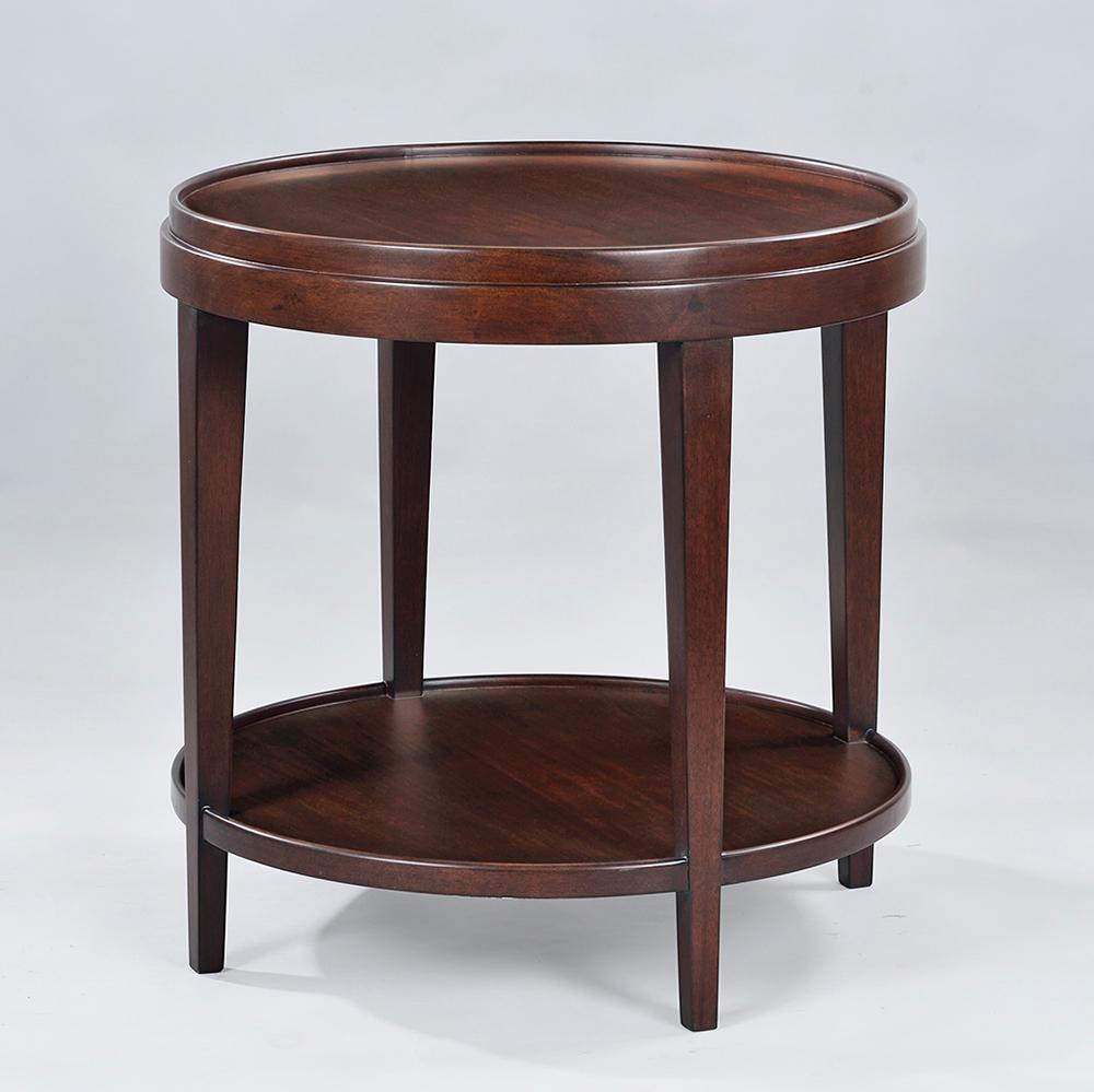 mahogany round end table