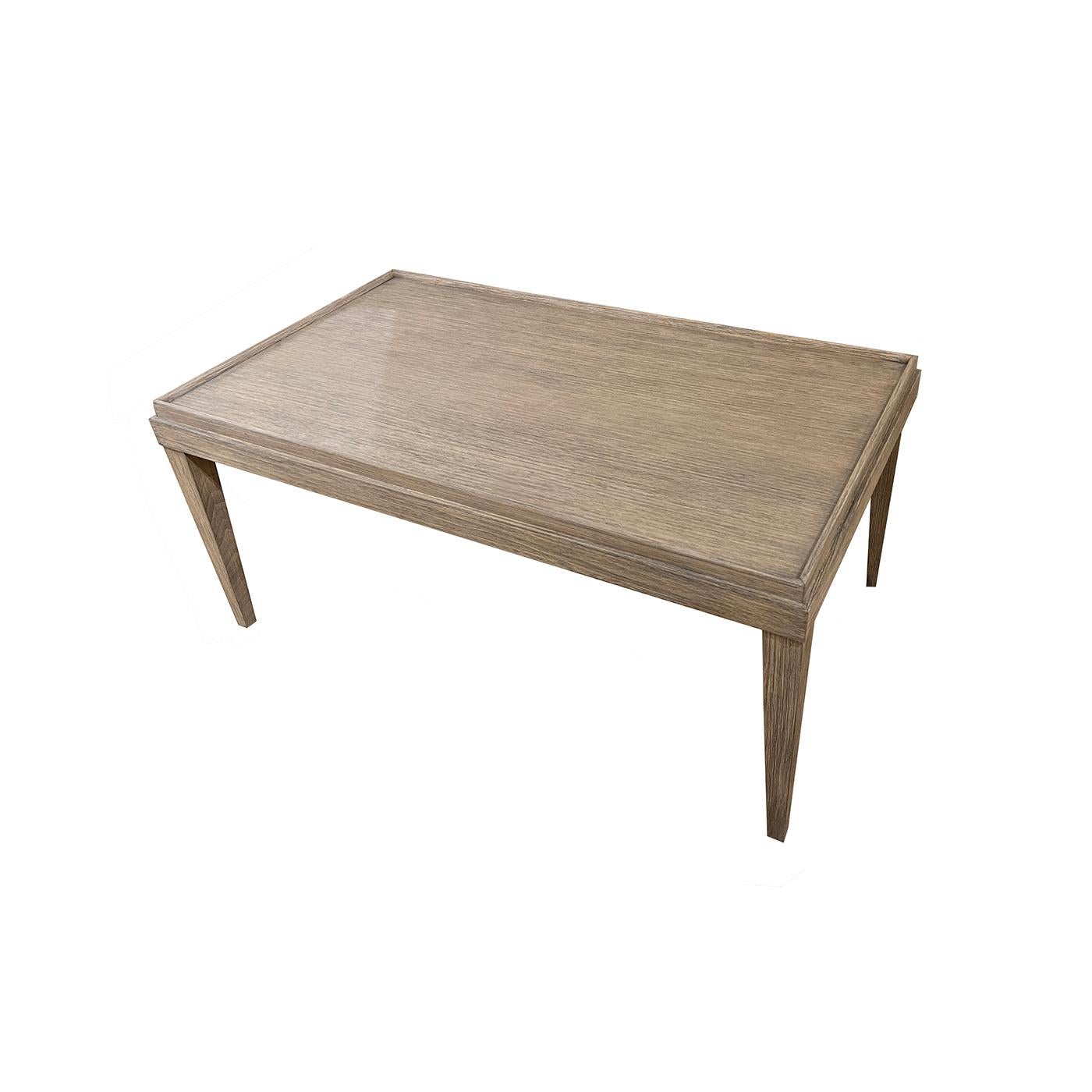 Vietnamese Classic Rustic Coffee Table, Greyed For Sale