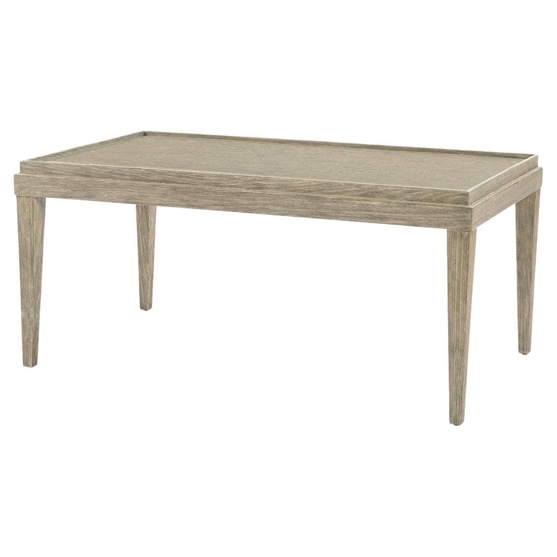 Table basse rustique classique - Grisé