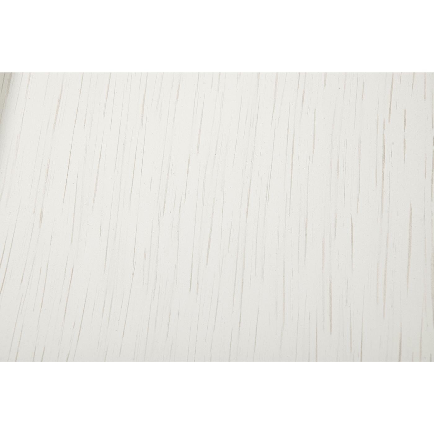 Wood Classic Rustic Console Table, White For Sale