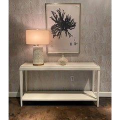 Classic Rustic Console Table, White