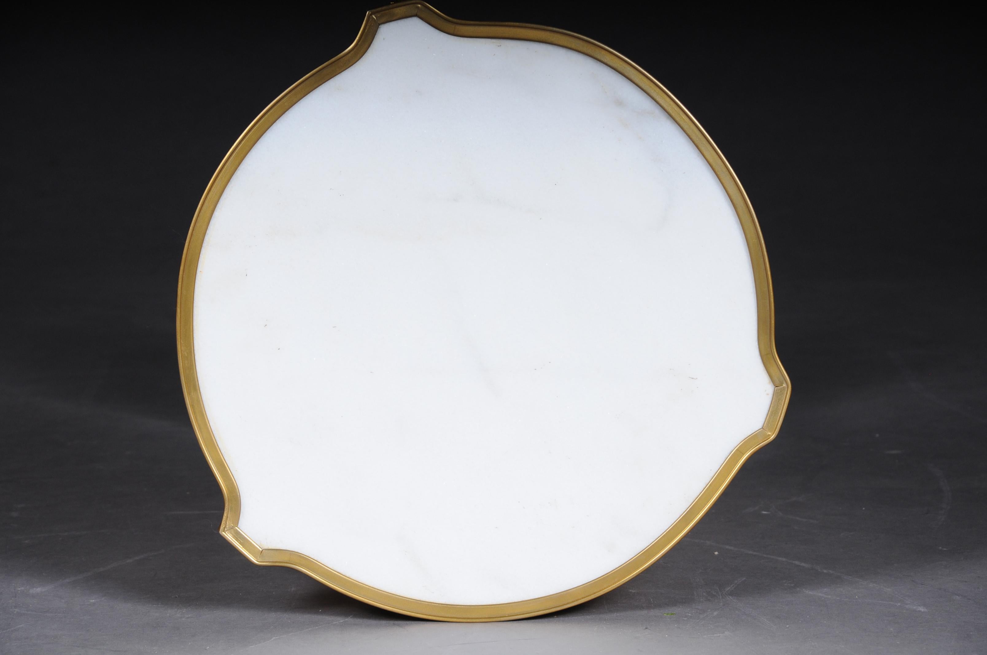 20th Century Classic Salon Side Table in Louis XV with Marble Top For Sale
