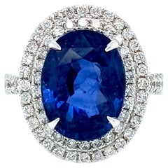 Classic Saphir & Diamant Ring
