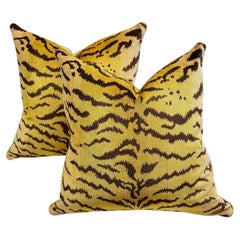 Classic Scalimandre, Tiger velvet Pillows