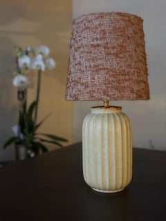 Classic Scandinavian Modern Earthenware Table Lamp by Upsala Ekeby, 1940s.
