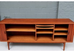 Classic Scandinavian Modern Teak Credenza Attributed to Eric Wørts Denmark