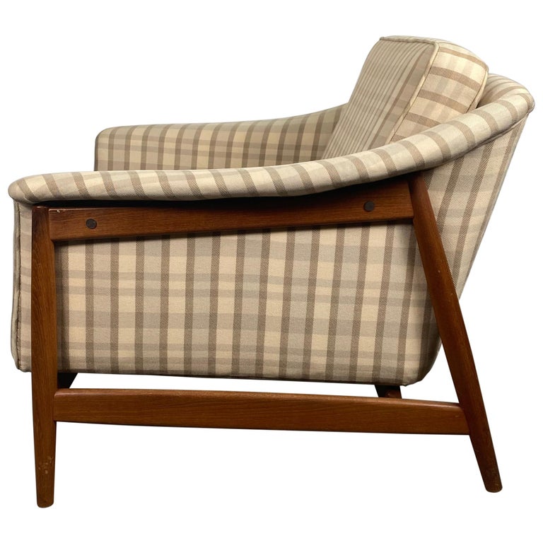 Classic Scandinavian Modernist Teak Lounge Chair by Dux, Sweden For Sale