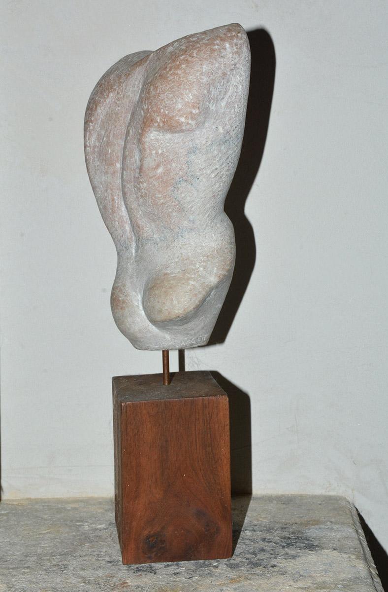 Hand-Carved Classic Sculpted Stone of Male Torso