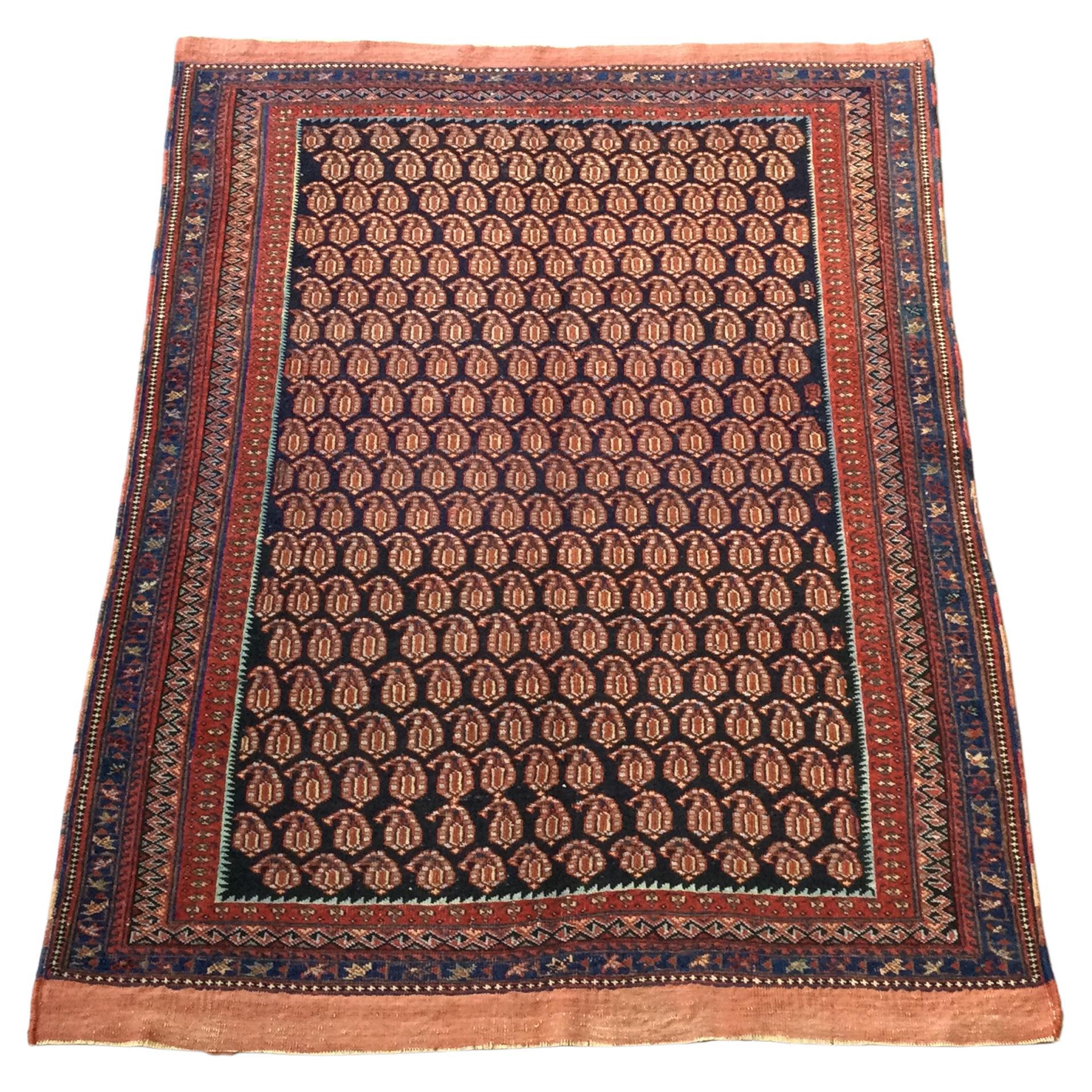 Classic Senneh. Bothe Design. Handmade Wool Rug. 1.65 x 1.25 m.