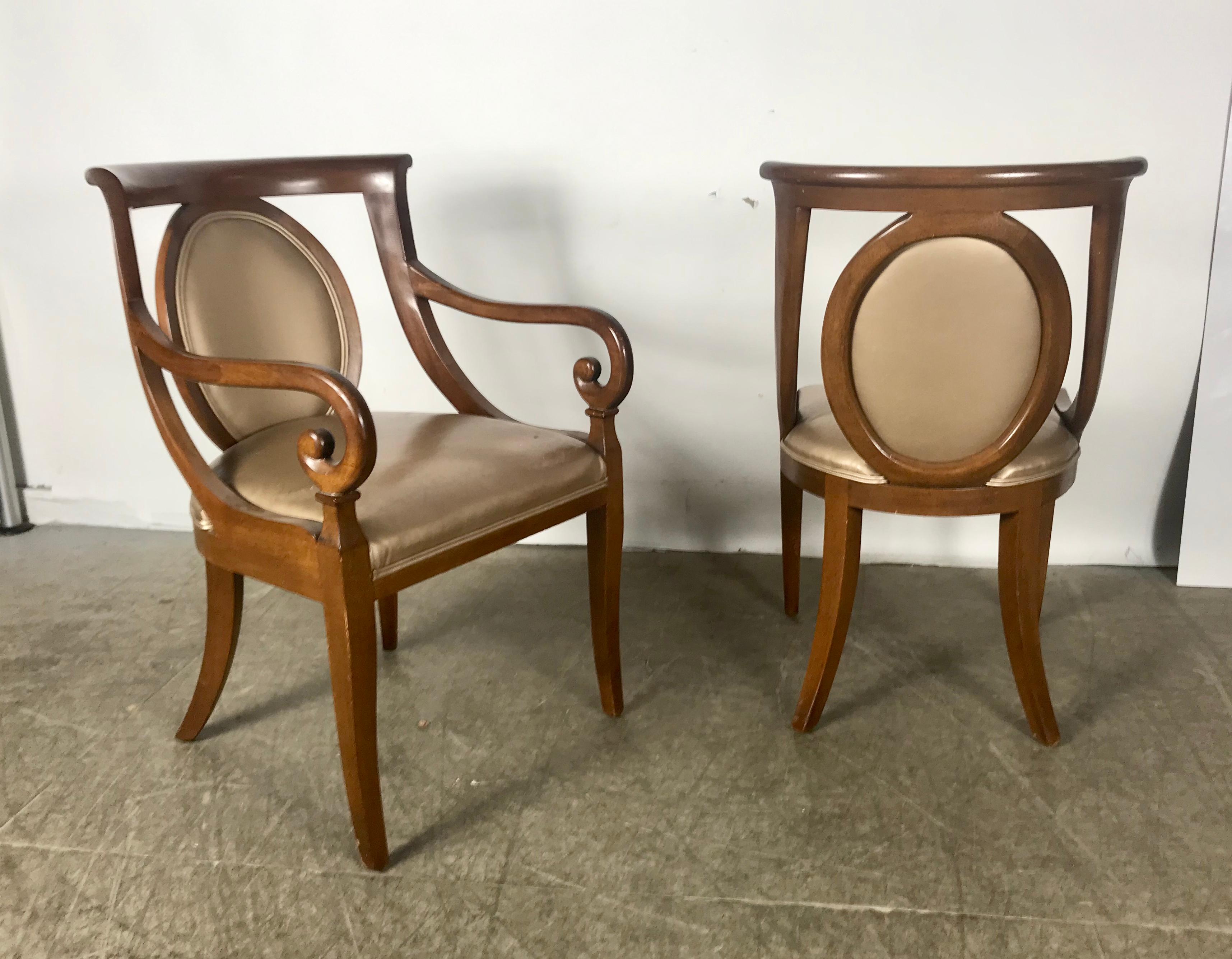 Mid-20th Century Classic Set of 6 Regency Dining Chairs by Bethlehem Furniture For Sale