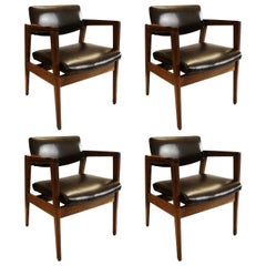 Retro Classic Set of Four Armchairs by W.H. Gunlocke Chair Co.
