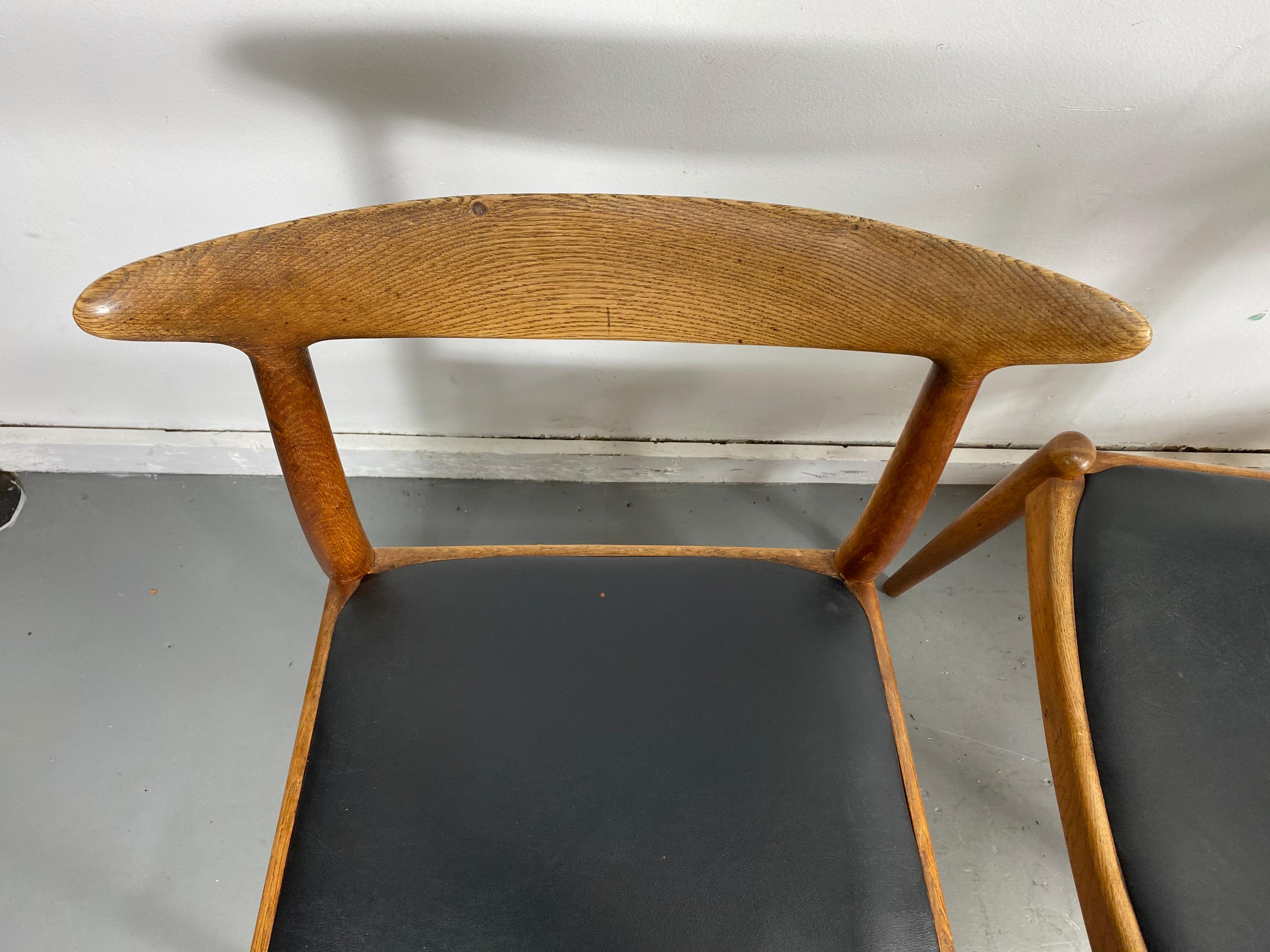 Classic Set of Four W2 Dining Chairs by Hans Wegner / Denmark 3