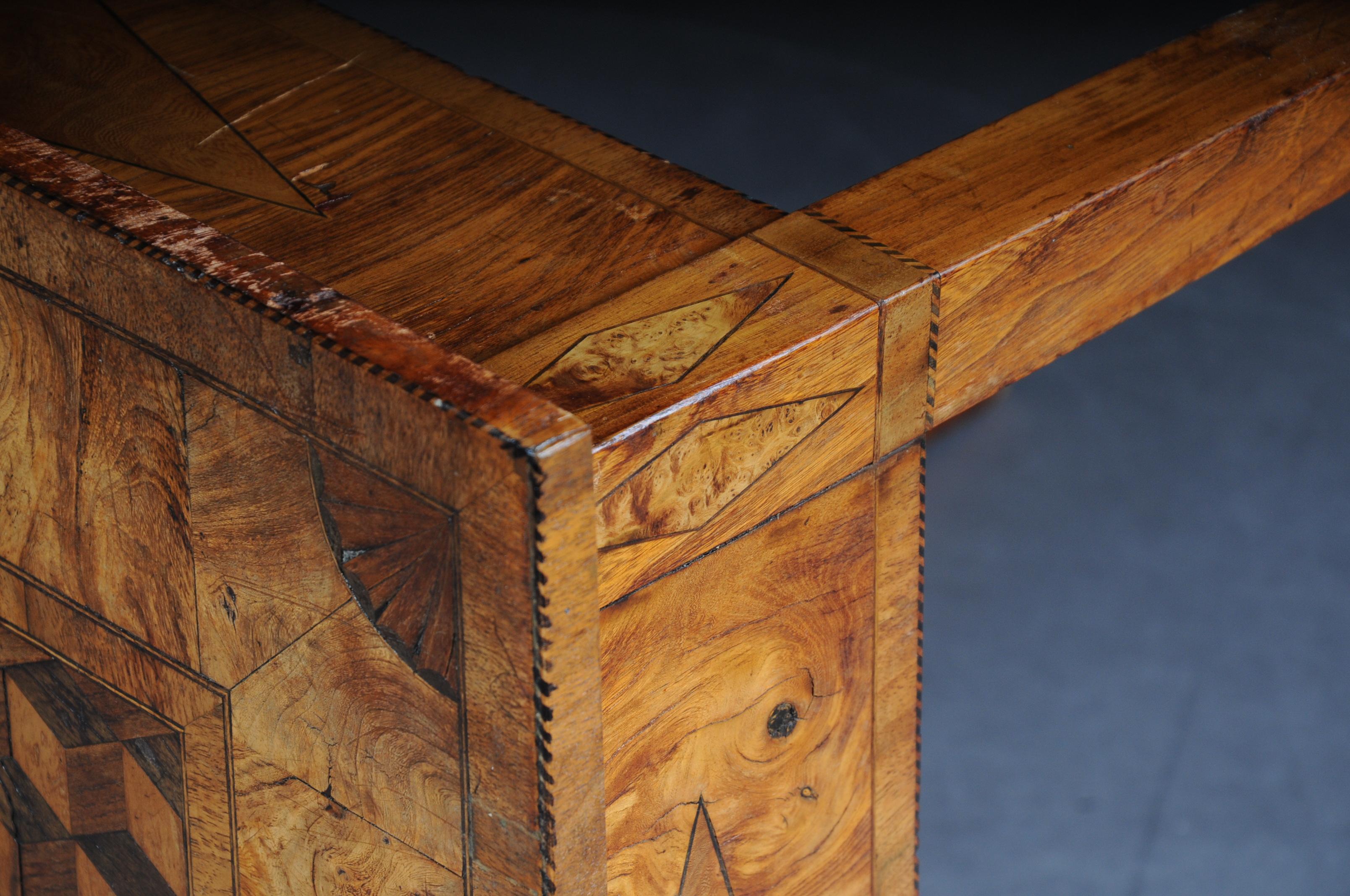 Classic Side Table Classicism, circa 1810 Ash, Inlaid For Sale 4