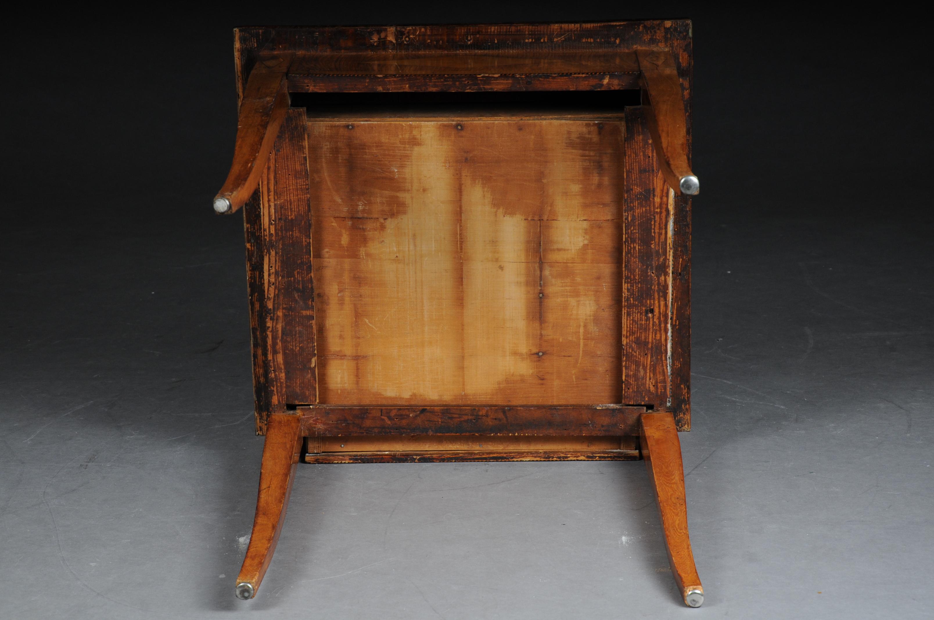 Classic Side Table Classicism, circa 1810 Ash, Inlaid For Sale 5