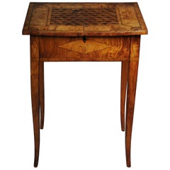 Tavolino classico Classicismo, 1810 circa Frassino, intarsiato