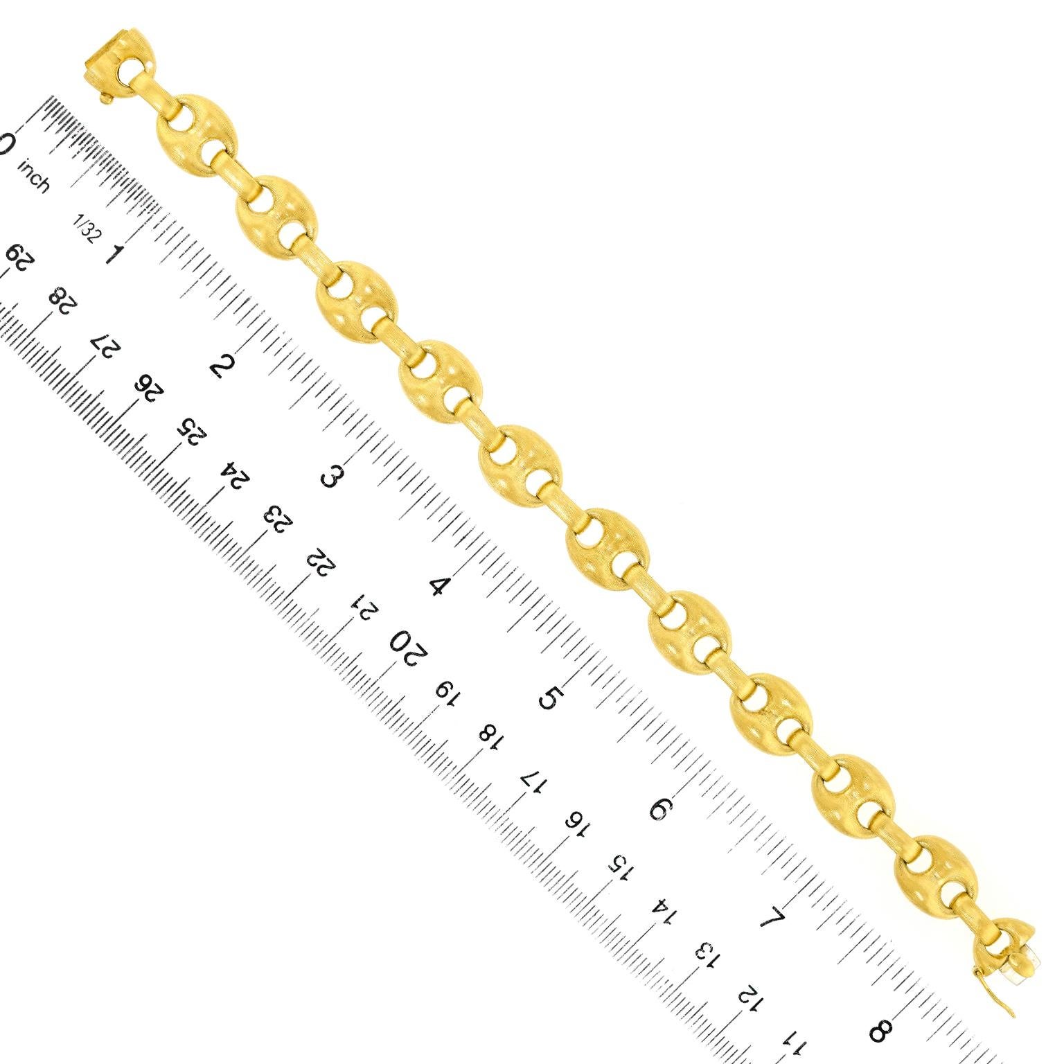 Glamour classique des années 60...Bracelet à maillons en forme d'ancre en vente 2