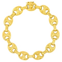 Classic Sixties Glamour...Anchor Link Bracelet