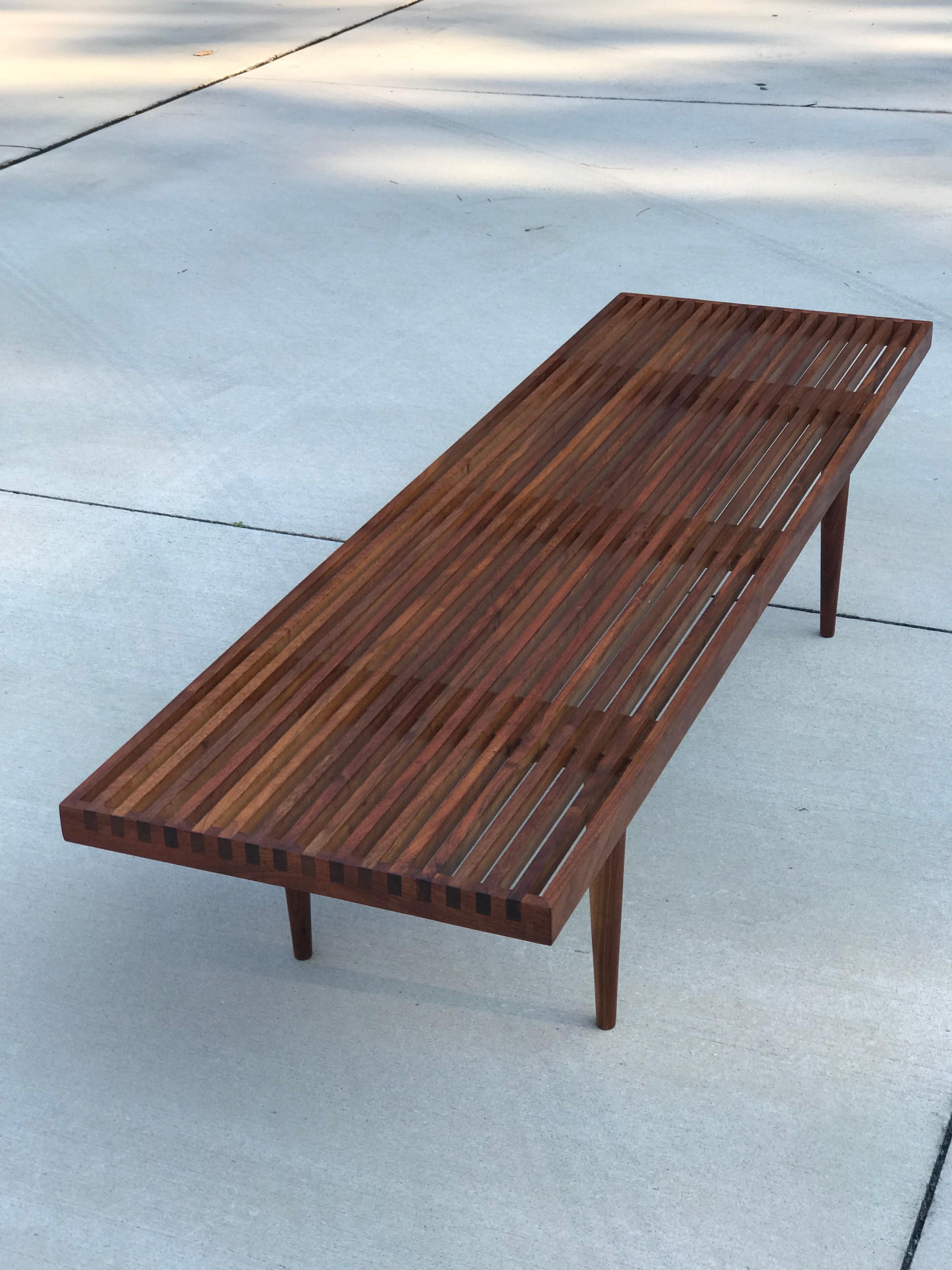 American Classic Slat Bench or Coffee Table by Mel Smilow