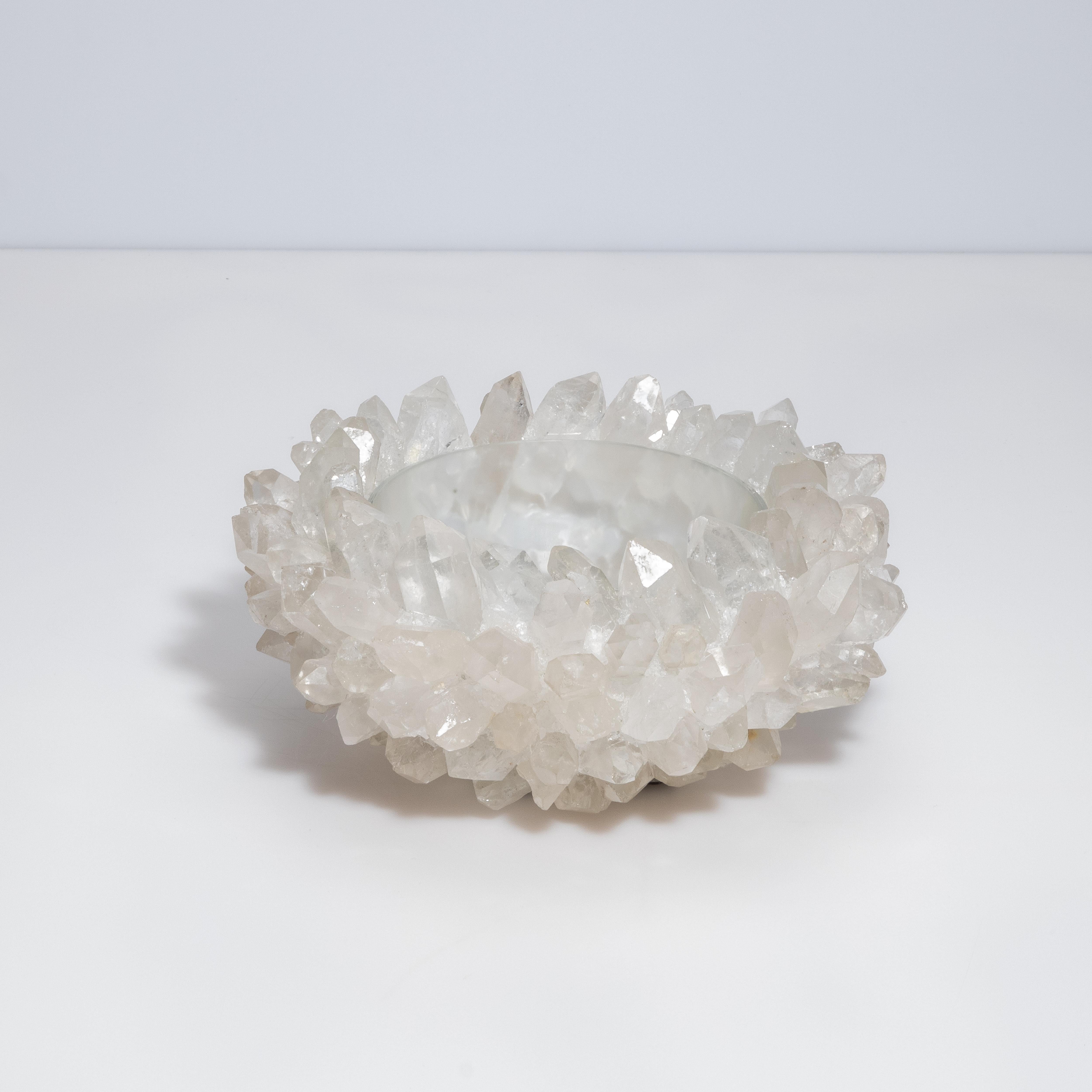 Modern Classic Small Bowl in Clear Quartz