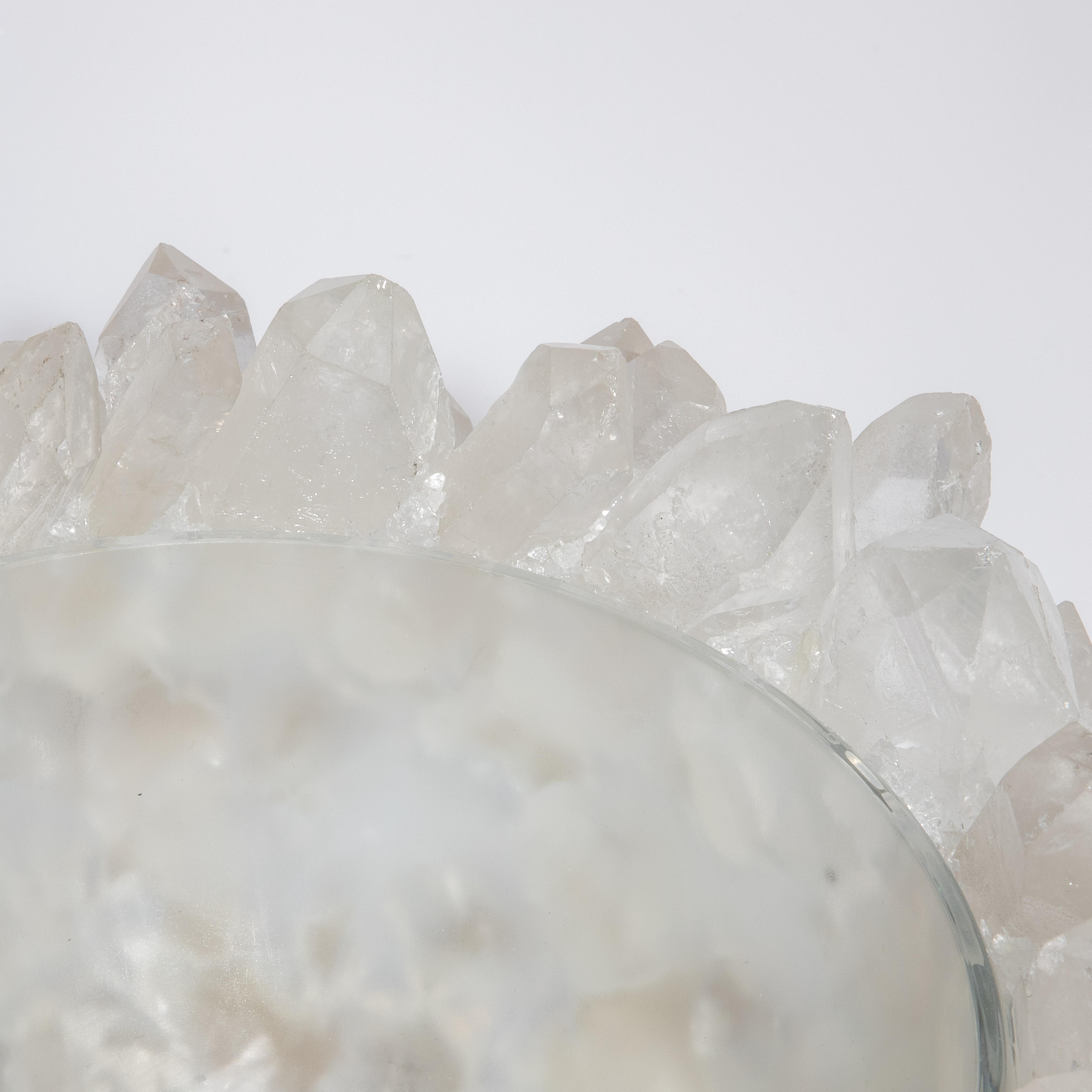 Hand-Crafted Classic Small Bowl in Clear Quartz
