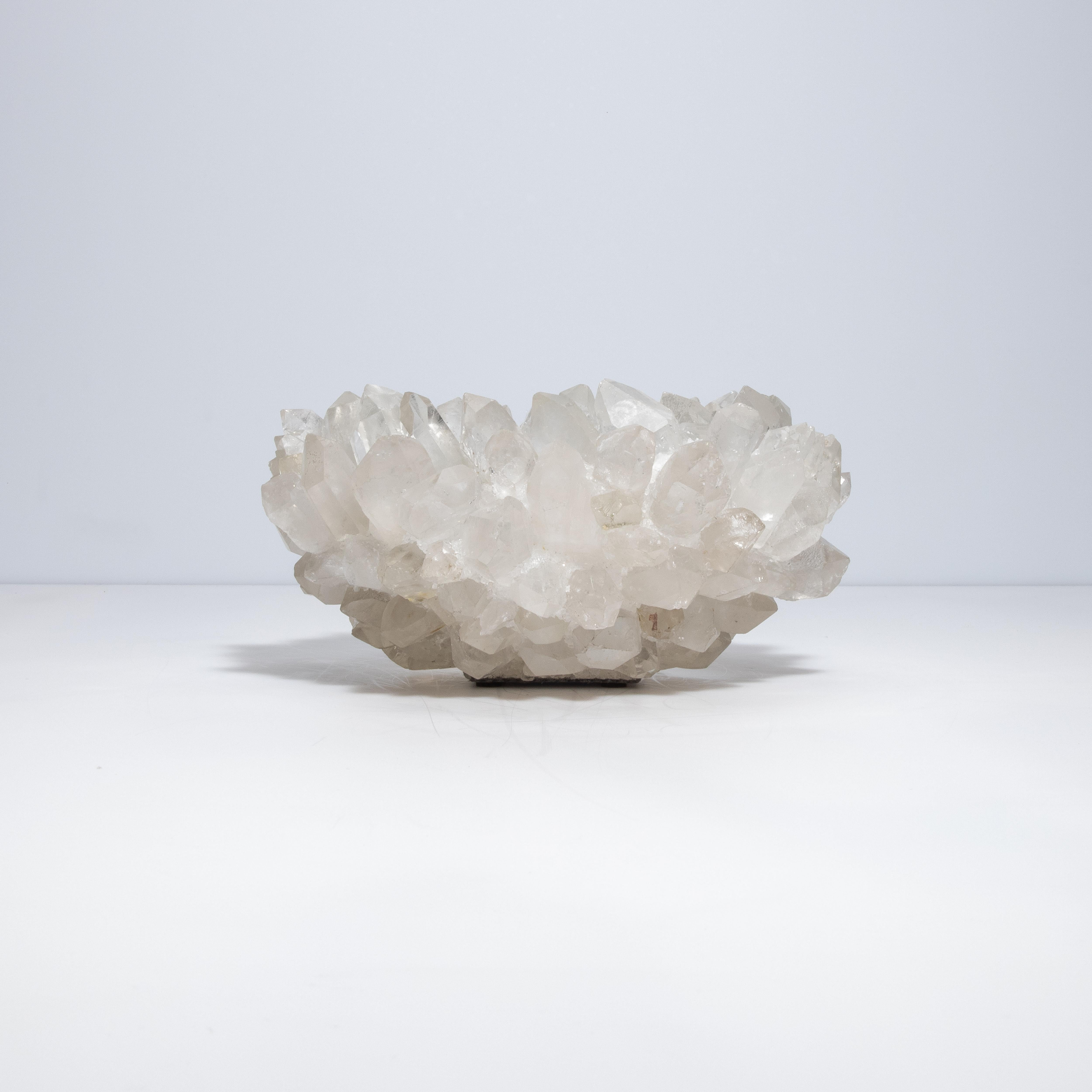 Classic Small Bowl in Clear Quartz In New Condition In West Hollywood, CA