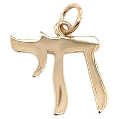 Classic Solid 9ct Yellow Gold Hai Pendant with 9ct Jump Ring