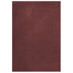 Classic Solid Wool Rug Ruby Red