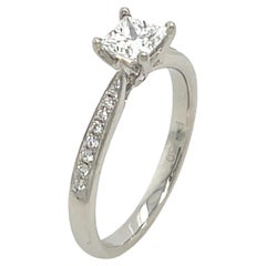 Classic Solitaire 0.60ct Diamond Engagement Ring set in Platinum