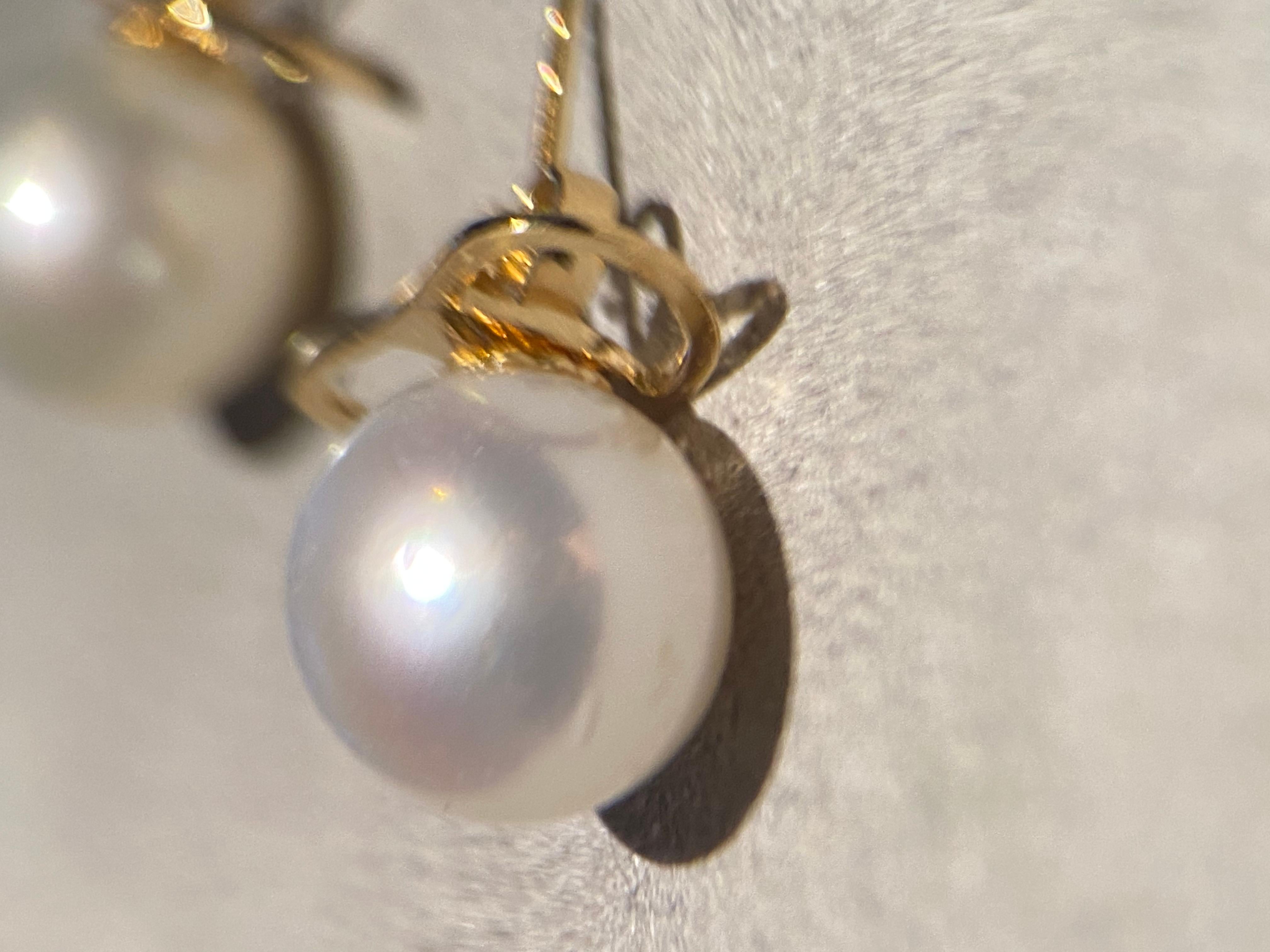 Classic South Sea Pearl Stud Earring in 18k Yellow Gold In New Condition For Sale In Melbourne, AU