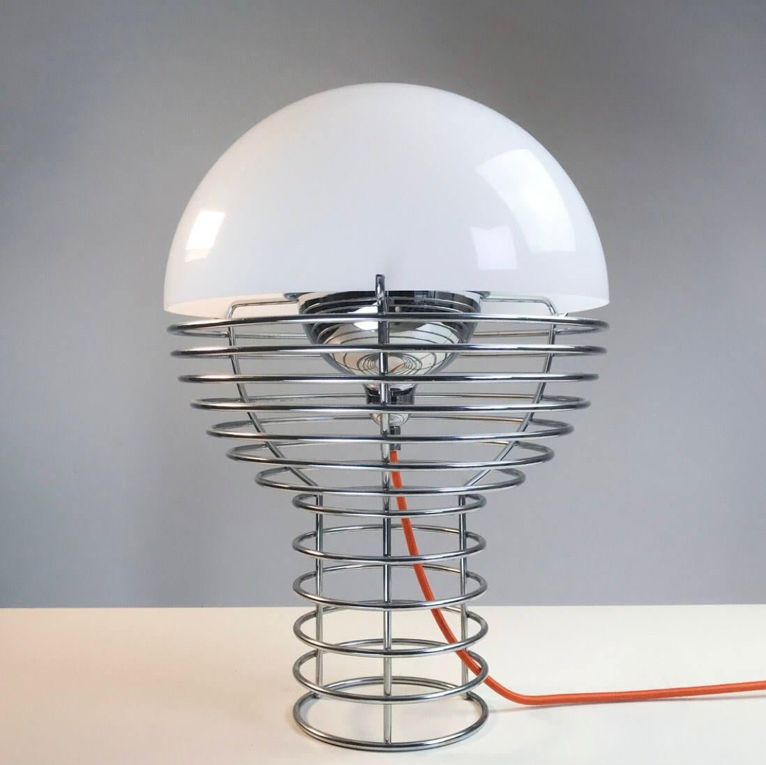 Chrome Classic Space Age Table Lamp 