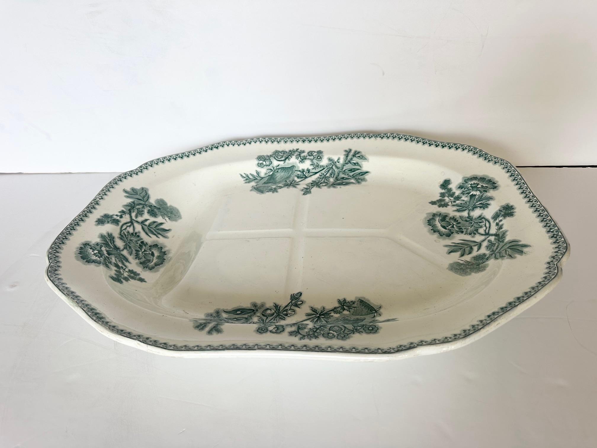 XIX secolo Piatto di carne classico inglese antico di Spode in vendita