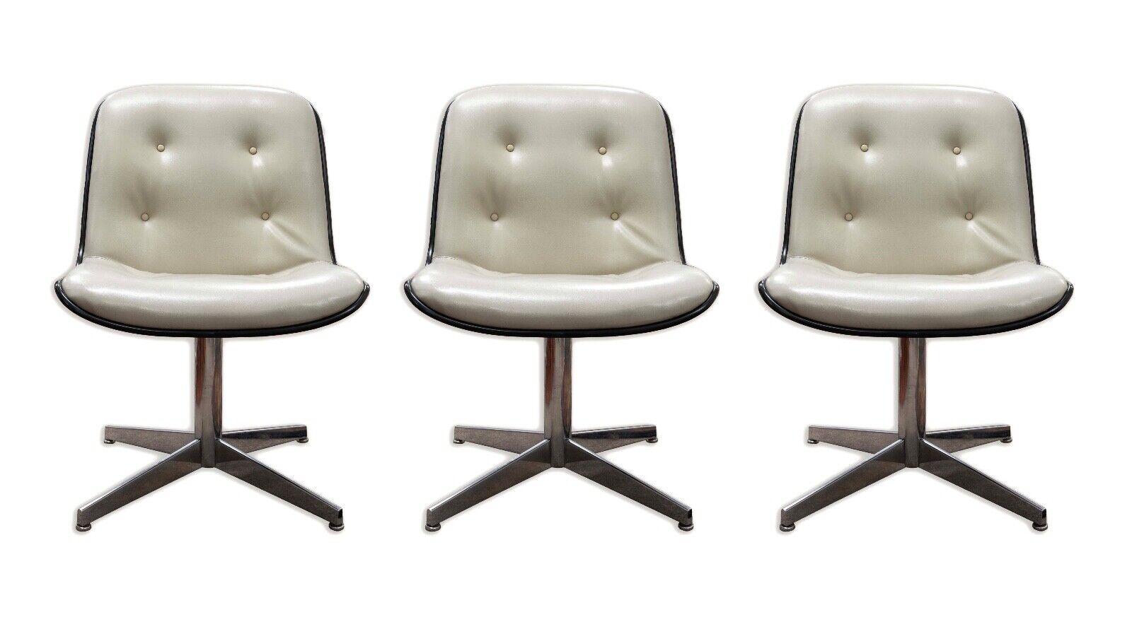 Classic Steelcase 1960s Office Side Chair in Dove Grey Mid Century Modern For Sale 1