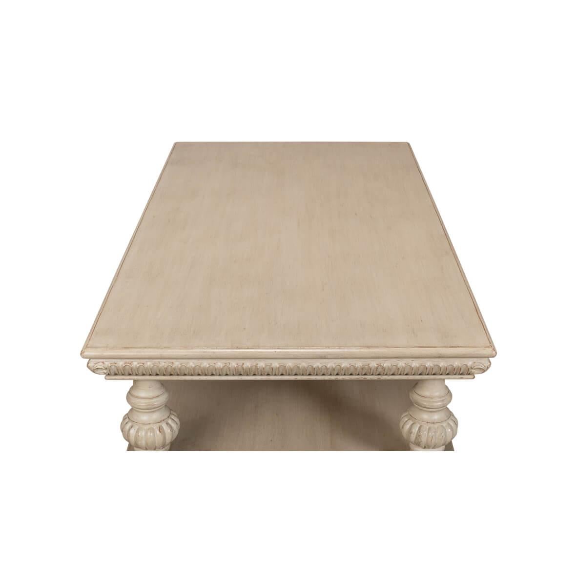 Classic Stone Gray Coffee Table For Sale 1