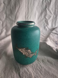 Classic stoneware vase ‘Argenta’ series, Gustavsberg, Swedish Modern 1938