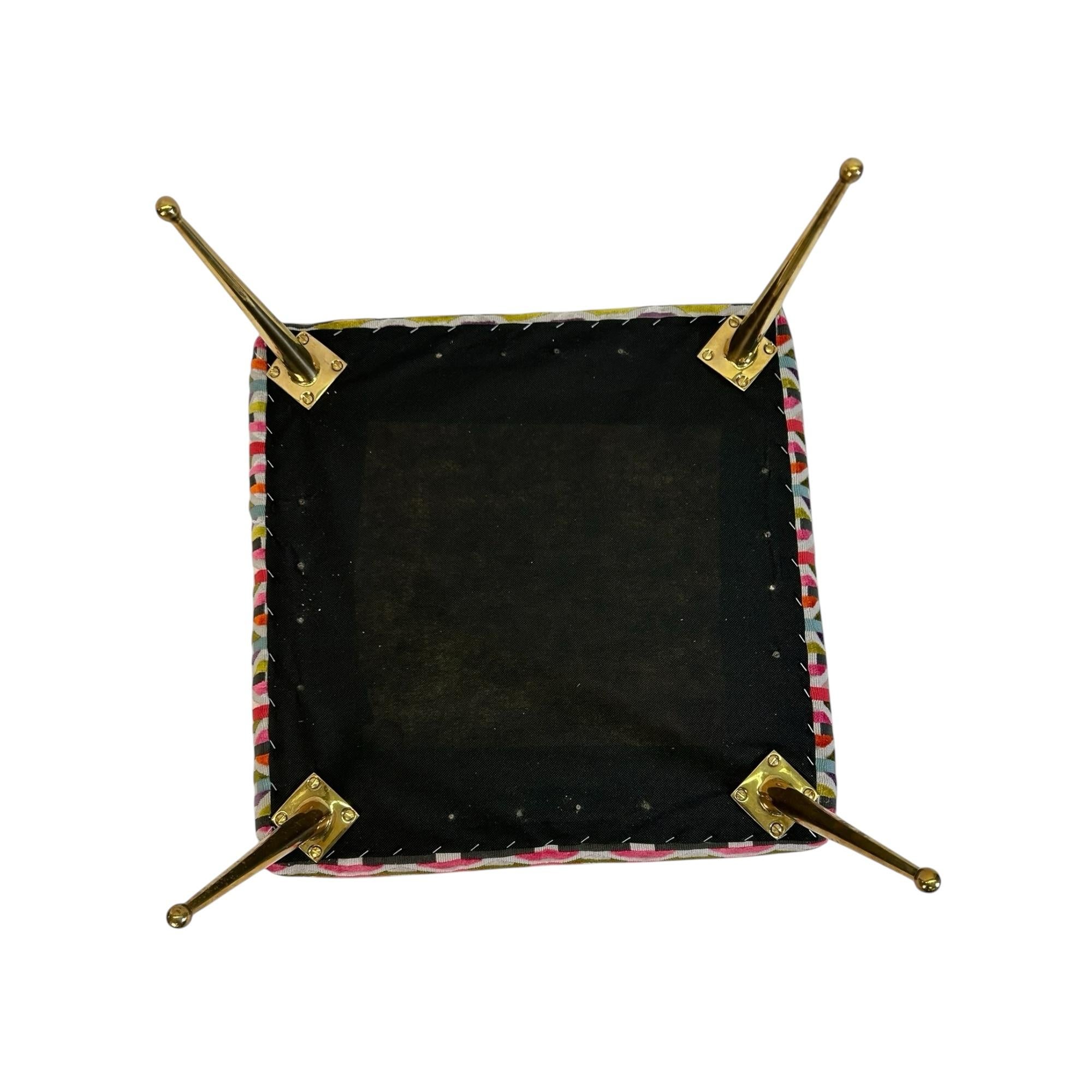 Paire de tabourets Classic en tissu texturé 